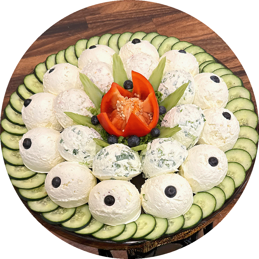 plain scallion platter