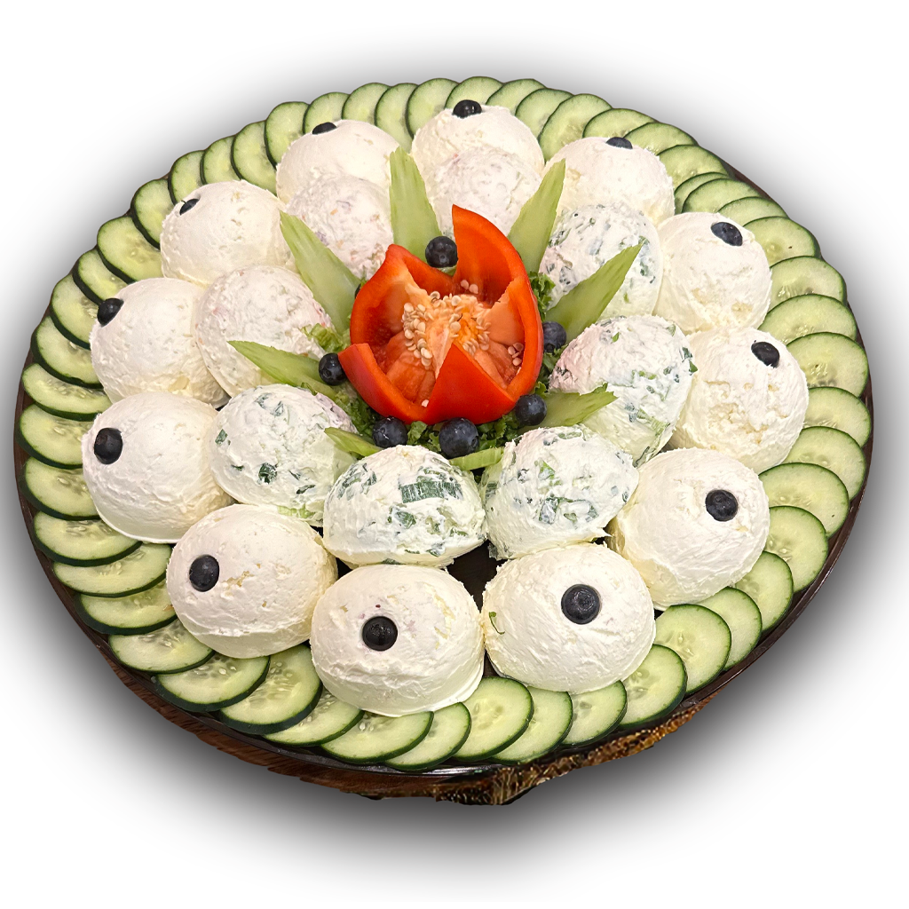 plain scallion platter