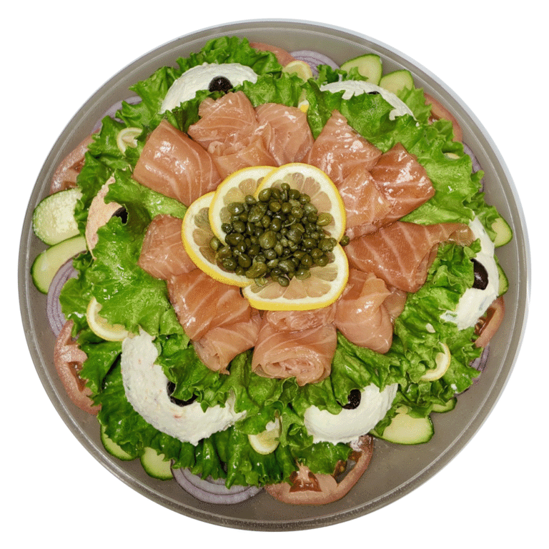 smoked salmon platter